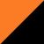 22302 NARANJA FLUOR / NEGRO