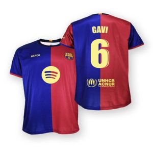 camiseta infantil gavi fc barcelona 2024 25 replica oficial 01