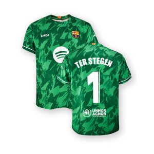 camiseta infantil ter stegen fc barcelona 24 25 replica oficial 01