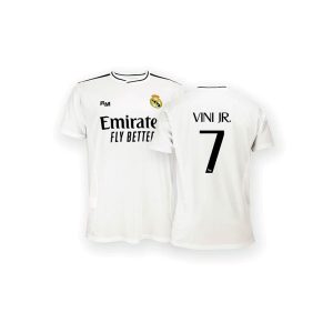 camiseta infantil vini jr real madrid 2024 25 replica oficial 01