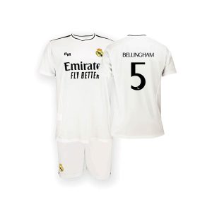 conjunto infantil bellingham camiseta y pantalon real madrid 2024 25 replica oficial 01