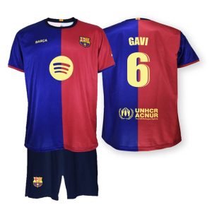 conjunto infantil gavi fc barcelona 2024 25 replica oficial 01
