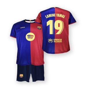 conjunto infantil lamine yamal fc barcelona 2024 25 replica oficial 01