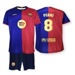 conjunto infantil pedri fc barcelona 2024 25 replica oficial 01