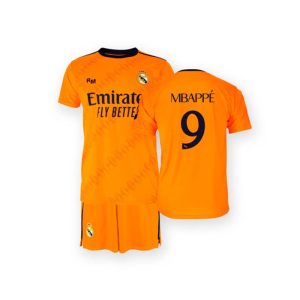 conjunto mbappe infantil 2a equip real madrid 24 25 replica oficial 01