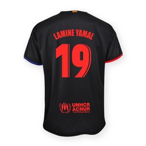 camiseta infantil lamin yamal 2a equip 24 25 replica oficial 01