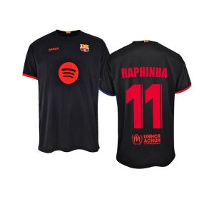 camiseta infantil raphinha 2a equip 24 25 replica oficial 01