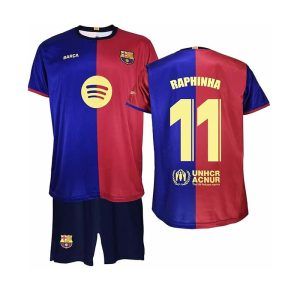 conjunto infantil raphinha replica oficial 24 25 01